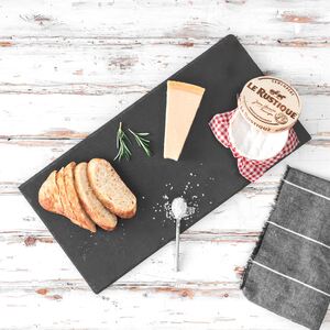 Rectangle Slate Dinner Plate - 29 x 12cm - Grey / 30cm / 29.5cm / 6 by Argon Tableware