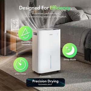 Dehumidifier 20L Day - White by VonHaus