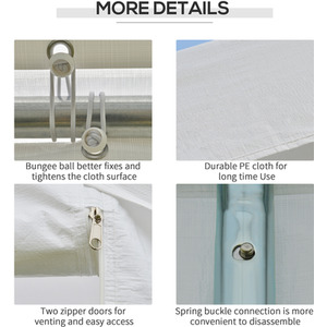 Outsunny Garden Gazebo Marquee (6m x 3m) - Silver by Outsunny