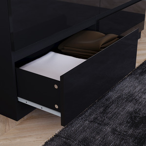 Vida Designs Glinton 4 Piece FSC Certified Bedroom Set- Black by Vida Designs