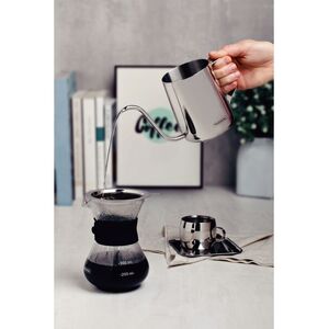 Tramontina Pour Over Kettle Gooseneck (600ml) - Silver by Tramontina