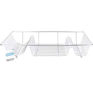 KitchenCraft Chrome Plated Large Wire Dish Drainer - Silver by KitchenCraft