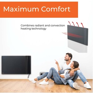 Radialight Klima Electric Panel Heater, Wall Mounted - White by Radialight