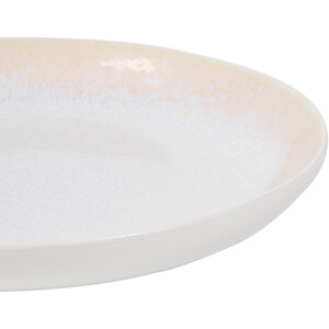 White Textured Serving Bowl - White