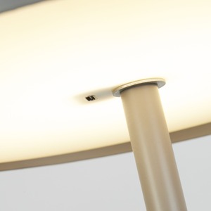 Portable Led Mushroom Floor Lamp Grey - Grey by Lighting Collection