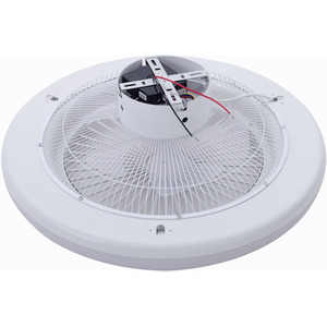 Round LED Fan Light with Soft Light - White by Livingandhome