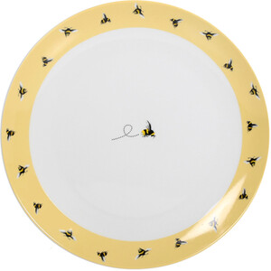 12-Piece Honey Bees Dinner Set - Yellow