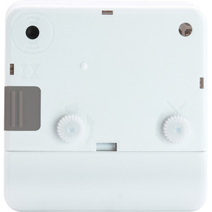 Ingot Analogue Alarm Clock White - White by Acctim