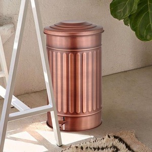 The Mia Step On Rubbish Bin - 24L - Copper by The Mia UK