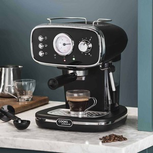 15-Bar Retro Espresso Coffee Machine by Cooks Professional