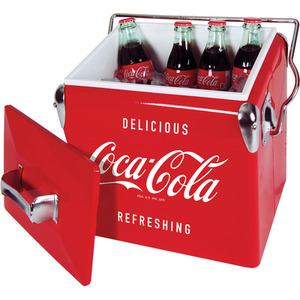 Coca-Cola Retro Ice Chest Cooler 13L - Red by Koolatron