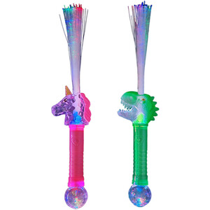 LED Unicorn or Dinosaur Wand - Green or Pink
