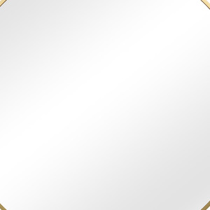 Pandora Round Mirror - 80 x 80cm - Gold by Home Garden Direct