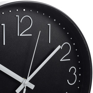 12-Inch Modern Wall Clock with Arabic Numerals - Grey by Livingandhome