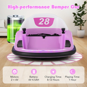 Kids Ride on Bumper Car - Pink by Costway