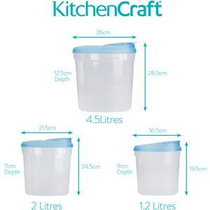 KitchenCraft BPA-Free Storage Containers - Clear by KitchenCraft
