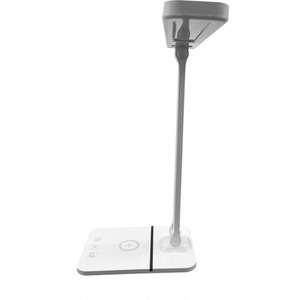 LED Desk Lamp with Wireless Charger - White by Nicoman