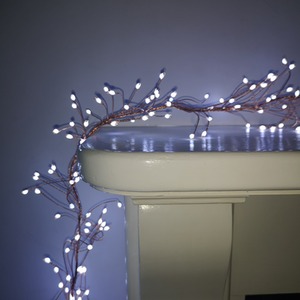 Christmas 8 Function Gold Wire Lights with LEDs by Samuel Alexander
