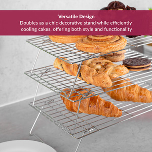Innoteck 3 Tier Stackable Cake Cooling Rack - Chrome by Innoteck
