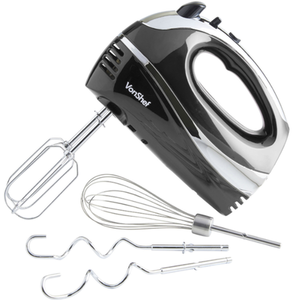 300W Electric Hand Mixer with 3 Attachments by VonShef