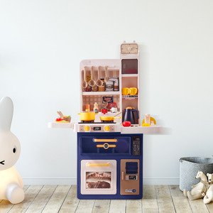 Kids Kitchen Toy Playset with Real Sounds and Lights by komore