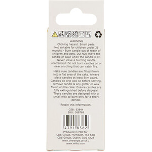 Coloured Number Candle - Pink / 2 by My Party