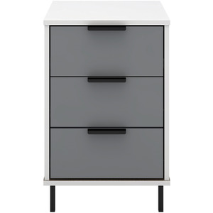 Madrid 3 Door Wardrobe Bedroom Set - Grey by Seconique