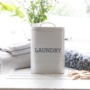 Living Nostalgia French Grey Laundry Tin - Grey by KitchenCraft