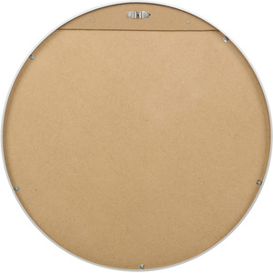 Pandora Round Mirror - 80 x 80cm - Silver by Home Garden Direct