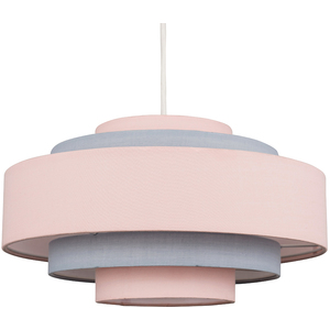 Modern 3 Tone Pink 5 Tier Cylinder Ceiling Pendant Light Shade - Pink by ValueLights