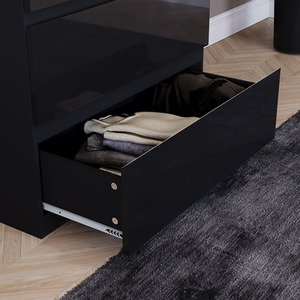 Vida Designs Glinton 4 Piece FSC Certified Bedroom Set- Black by Vida Designs