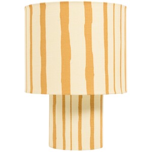 Yellow Stripe Table Lamp - Yellow