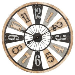 Rustic Wooden Numerical Clock