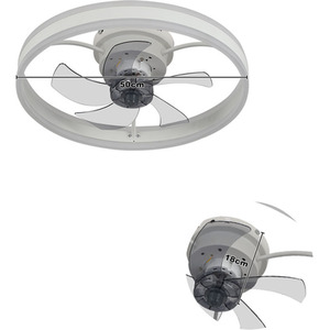 LED Ring Design Ceiling Fan Light by Livingandhome