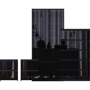Vida Designs Glinton 4 Piece FSC Certified Bedroom Set- Black by Vida Designs