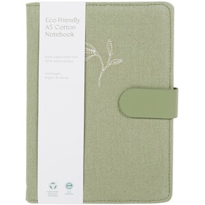 Eco A5 Cotton Notebook - Green