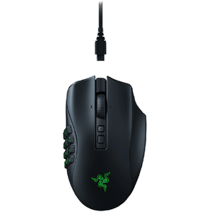 Razer Naga v2 Pro Gaming Mouse Wireless Black 30000dpi Up to 20 Button - Black by Razer