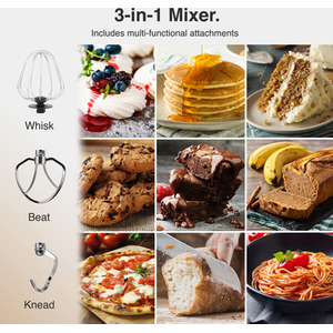 Electric Black Stand Mixer - Black by VonShef