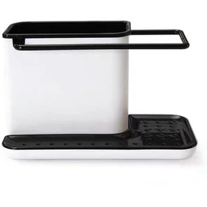 Kitchen Sponge Cloth Holder Sink Caddy Organizer - White by Livingandhome