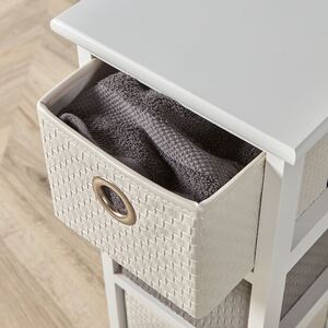 Home Source Sandringham 3 Drawer Chest Storage Unit - White by Home Source