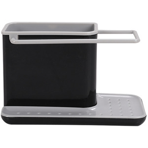 Kitchen Sponge Cloth Holder Sink Caddy Organizer - Black by Livingandhome
