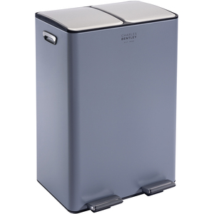 Double Compartment Kitchen Bin - Grey / 60l by Charles Bentley