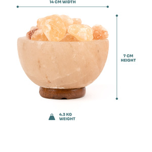 Myga Firebowl Salt Lamp - Pink by Myga