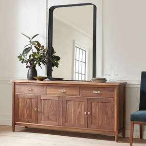 Rectangular Metal Frame Explosion-Proof Wall Mirror - Black by Livingandhome