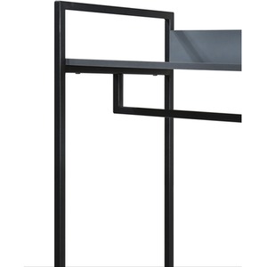 Alva Open Wardrobe 3 Piece Bedroom Set - Dark Grey by Swish Furniture