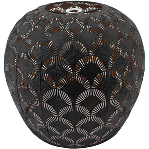 Black and Gold Morrocan Dome Pendant - Black