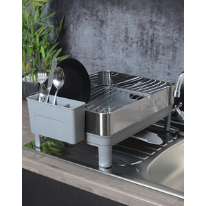 Stainless Steel Premium Dish Drainer - Silver
