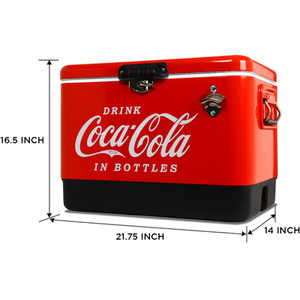 Coca-Cola Ice Chest Cooler 51L - Red by Koolatron