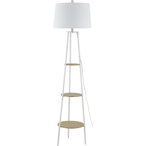 Evie Shelf Floor Lamp - White