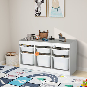 6 Drawer Storage Unit - White